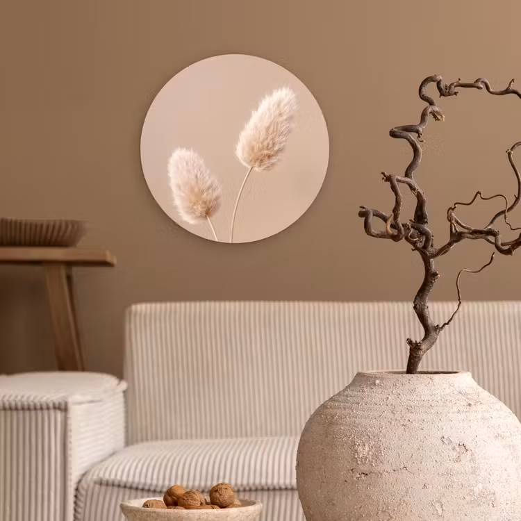 Muurcirkel - Pampas pluimen - Beige - Planten — 2