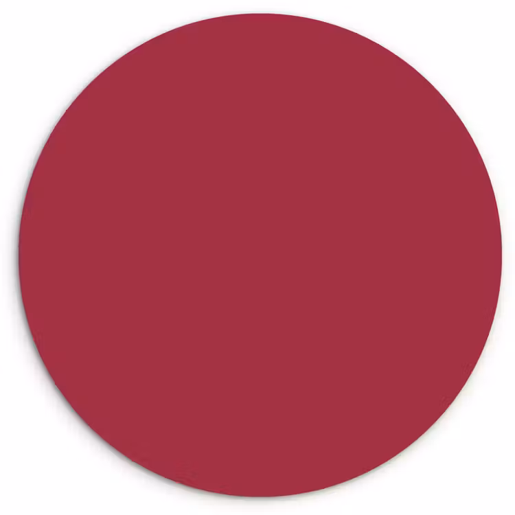 Muurcirkel - Rood - Effen kleur — 1