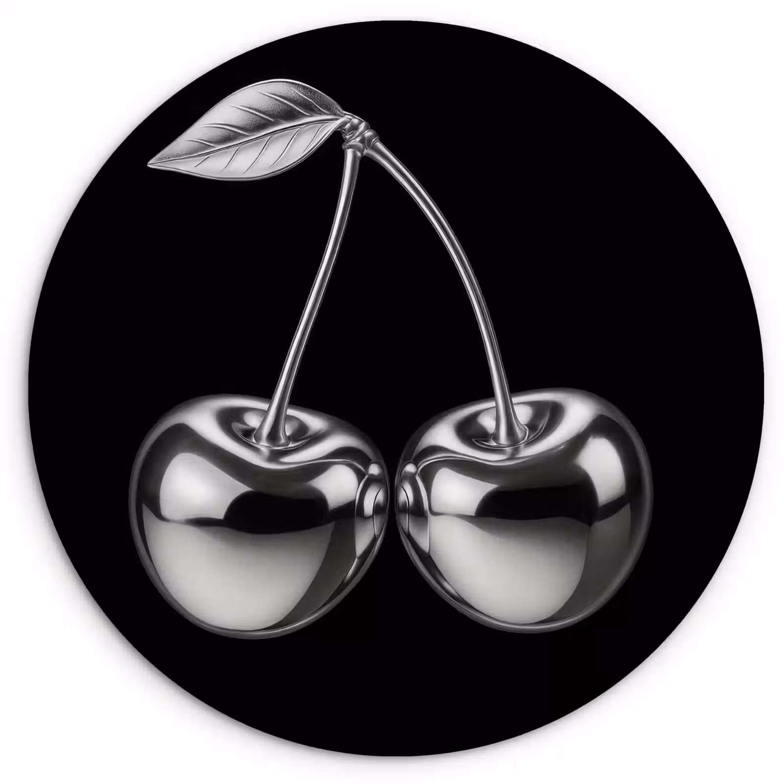 Muurcirkel - Kers - Luxueus - Metallic — 1