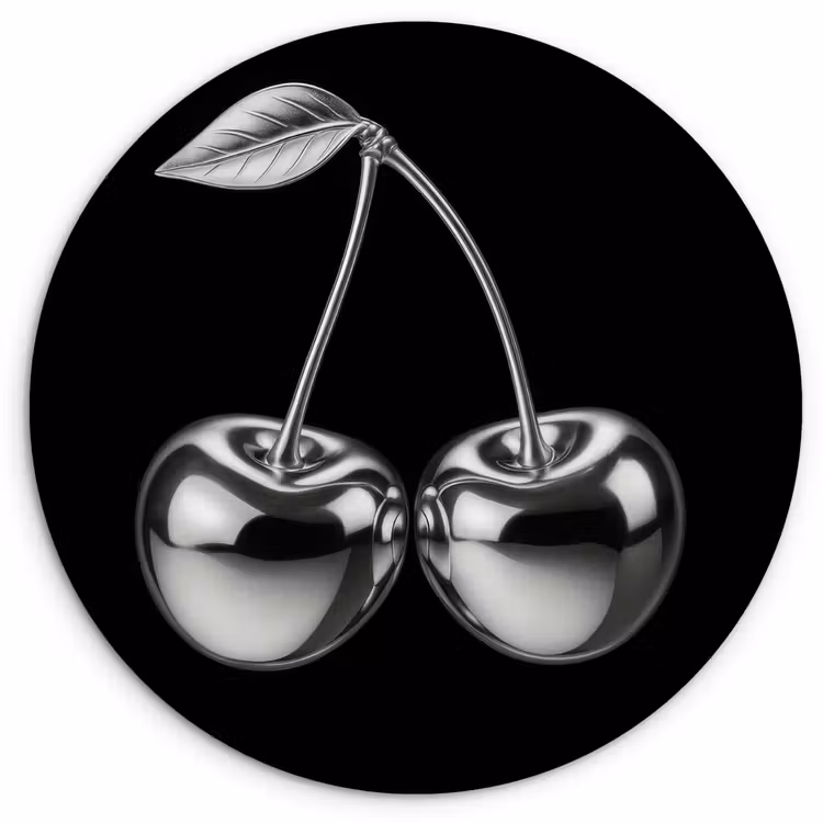 Muurcirkel - Kers - Luxueus - Metallic — 1