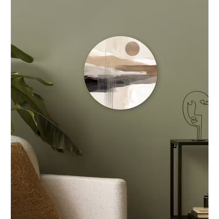 Muurcirkel - Minimalistisch - Landschap - Dimensie — 3