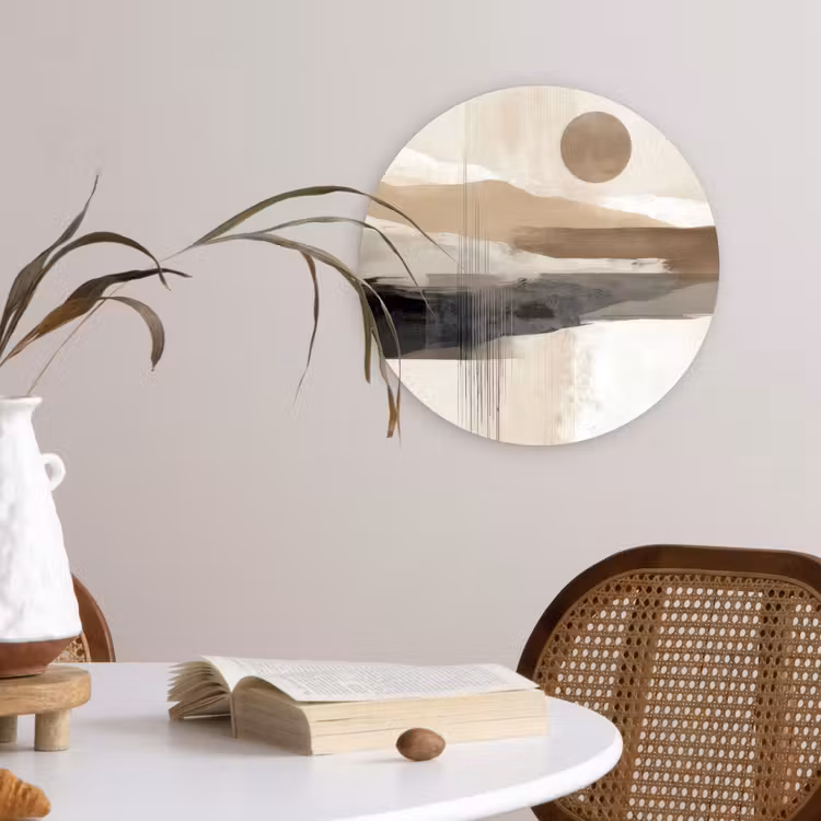 Muurcirkel - Minimalistisch - Landschap - Dimensie — 4