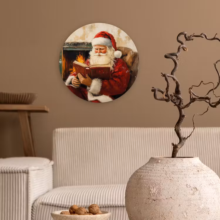 Muurcirkel - Kerst - Kerstman - Winter - Open Haard — 2