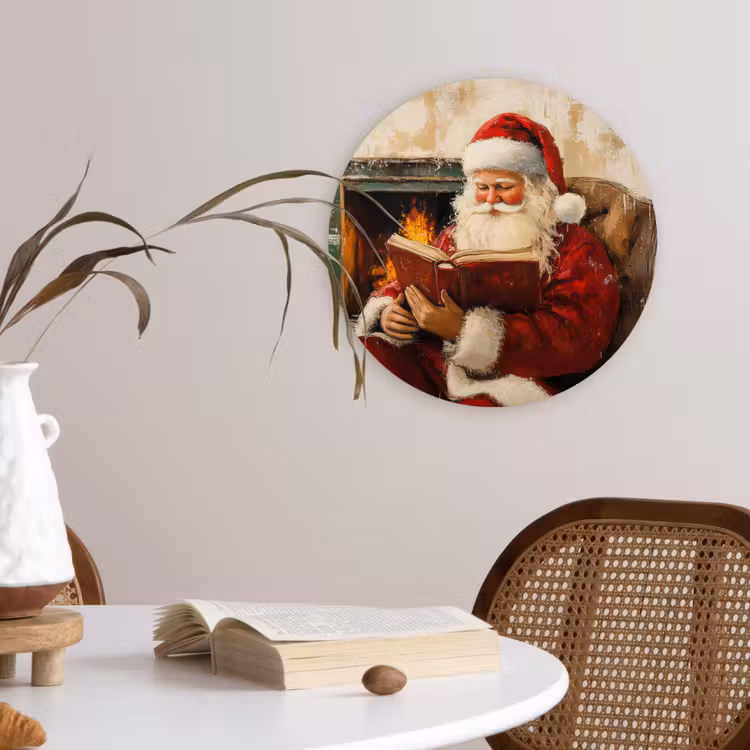 Muurcirkel - Kerst - Kerstman - Winter - Open Haard — 4