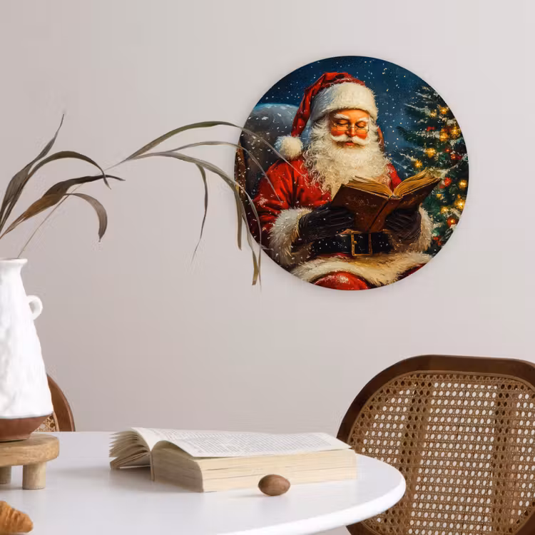 Muurcirkel - Kerstman - Kerst - Winter - Kerstboom — 4