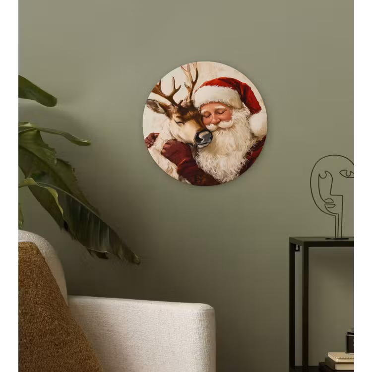 Muurcirkel - Kerstman - Rendier - Kerst - Christmas — 3