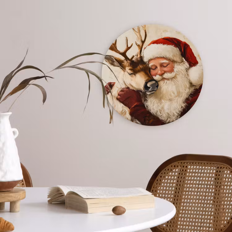Muurcirkel - Kerstman - Rendier - Kerst - Christmas — 4