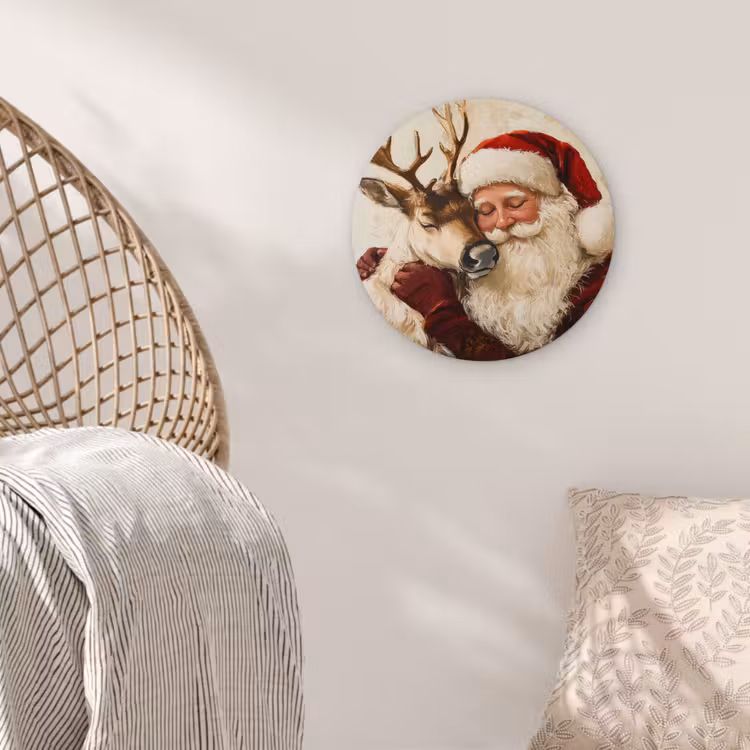 Muurcirkel - Kerstman - Rendier - Kerst - Christmas — 5