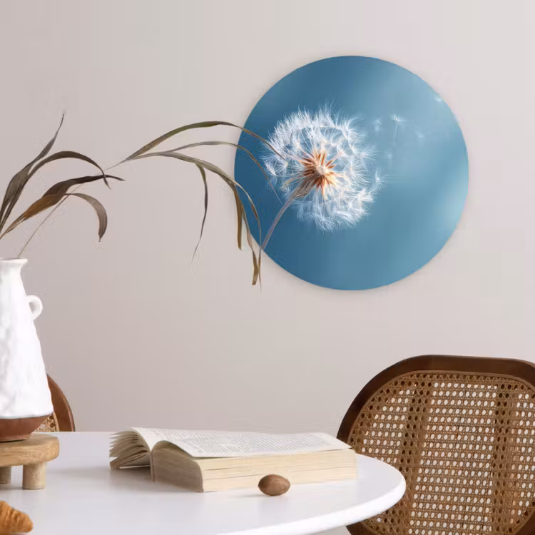 Muurcirkel - Paardenbloem - Wind - Blauw — 4