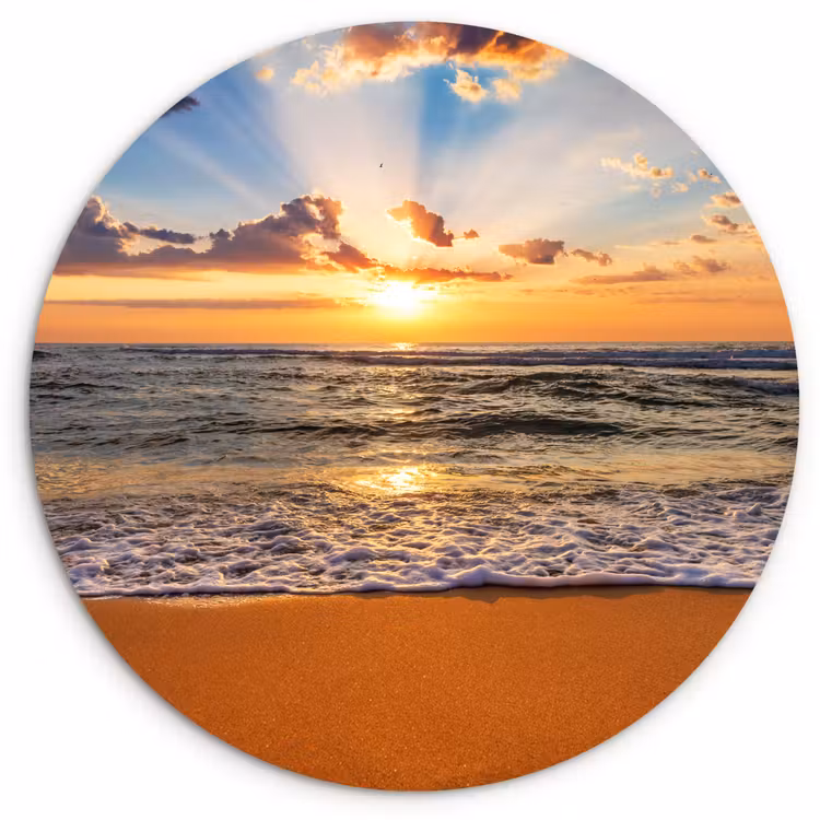 Muurcirkel - Strand - Zonsondergang - Zee - Wolken - Horizon — 1