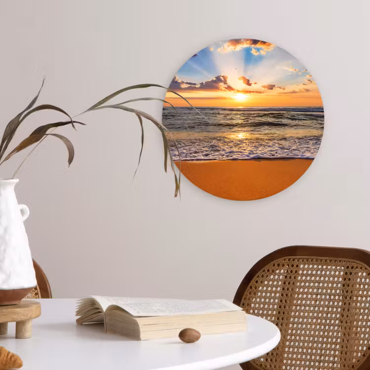Muurcirkel - Strand - Zonsondergang - Zee - Wolken - Horizon — 4