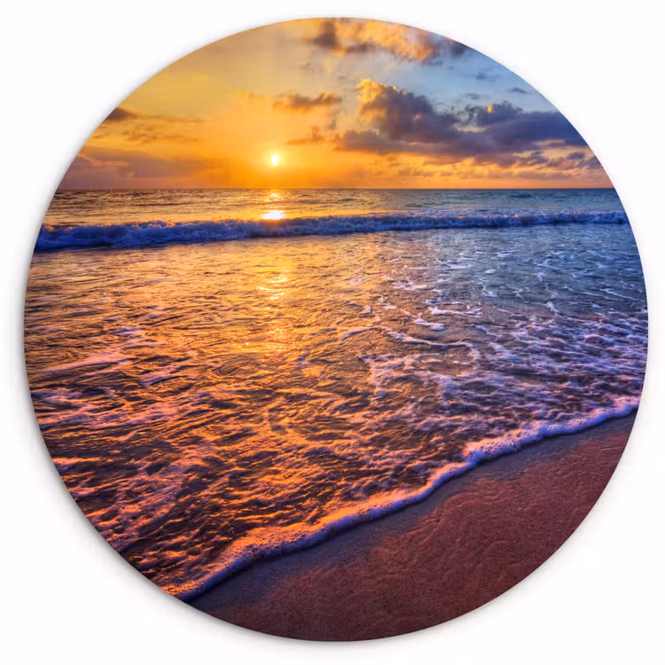 Muurcirkel - Zee - Strand - Zonsondergang - Wolken - Horizon — 1