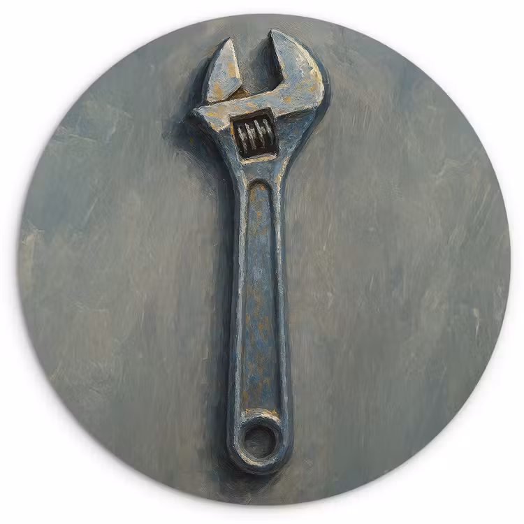 Muurcirkel - Moersleutel - Gereedschap - Verf — 1