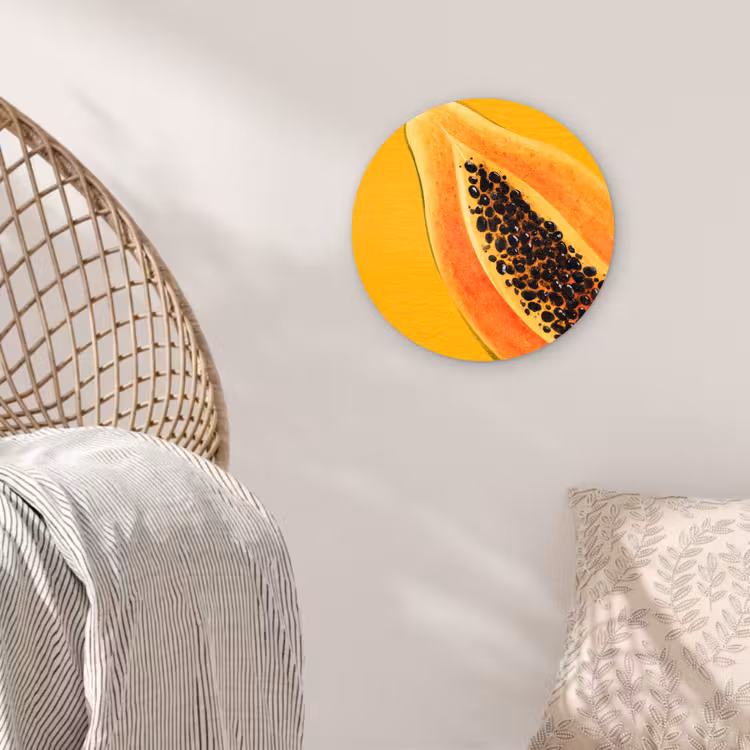 Muurcirkel - Papaja - Oranje - Topisch — 5