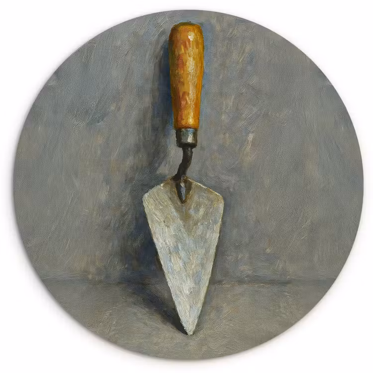 Muurcirkel - Troffel - Verf - Gereedschap — 1