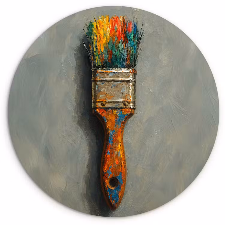 Muurcirkel - Verf - Kwast - Schilderij — 1