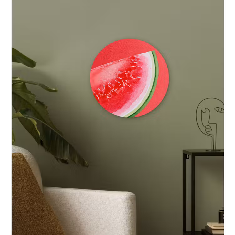Muurcirkel - Watermeloen - Rood - Zomers — 3