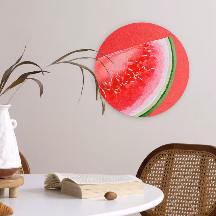 Muurcirkel - Watermeloen - Rood - Zomers — 4