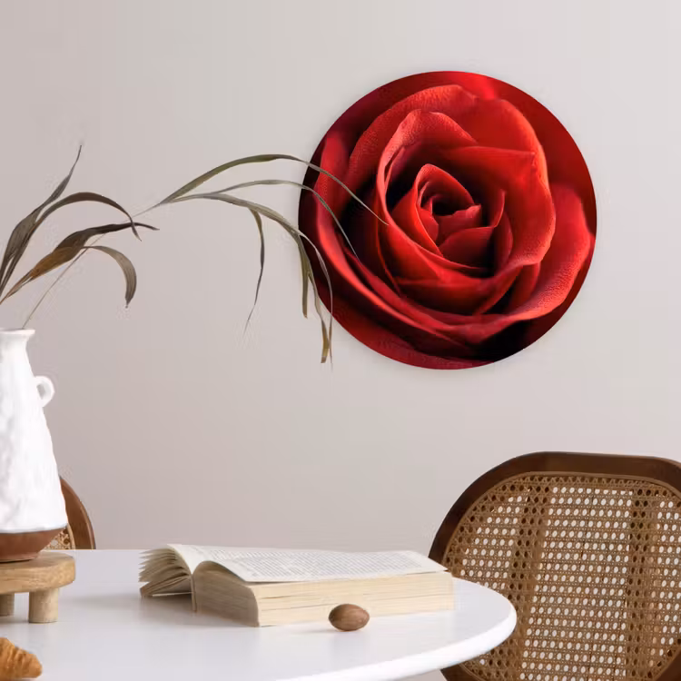 Muurcirkel - Rood - Roos - Romantisch — 4