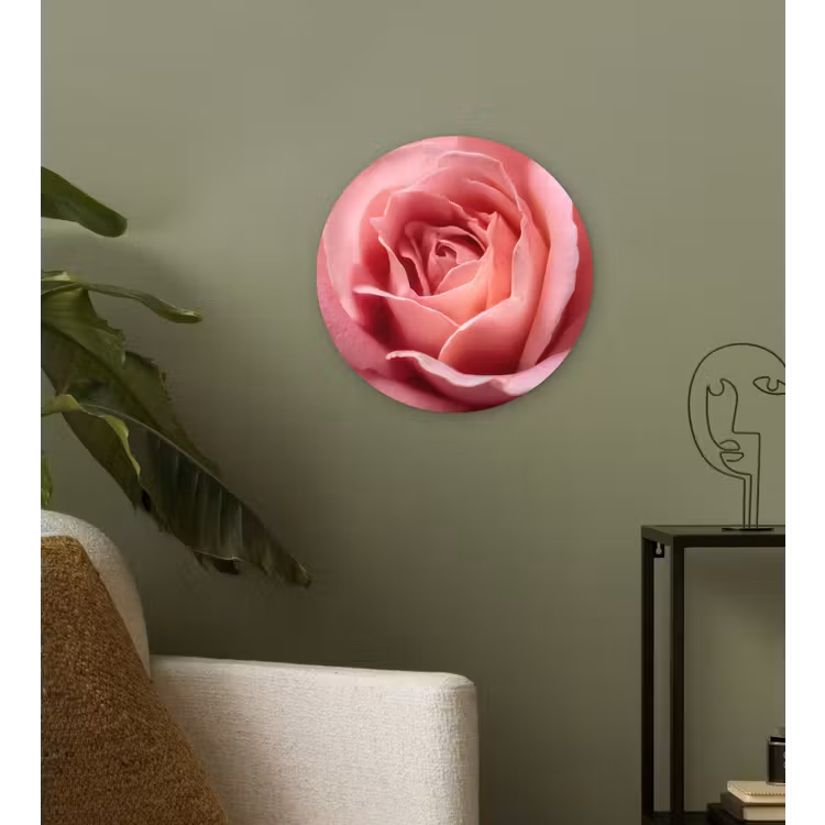 Muurcirkel - Roze - Roos - Romantisch — 3