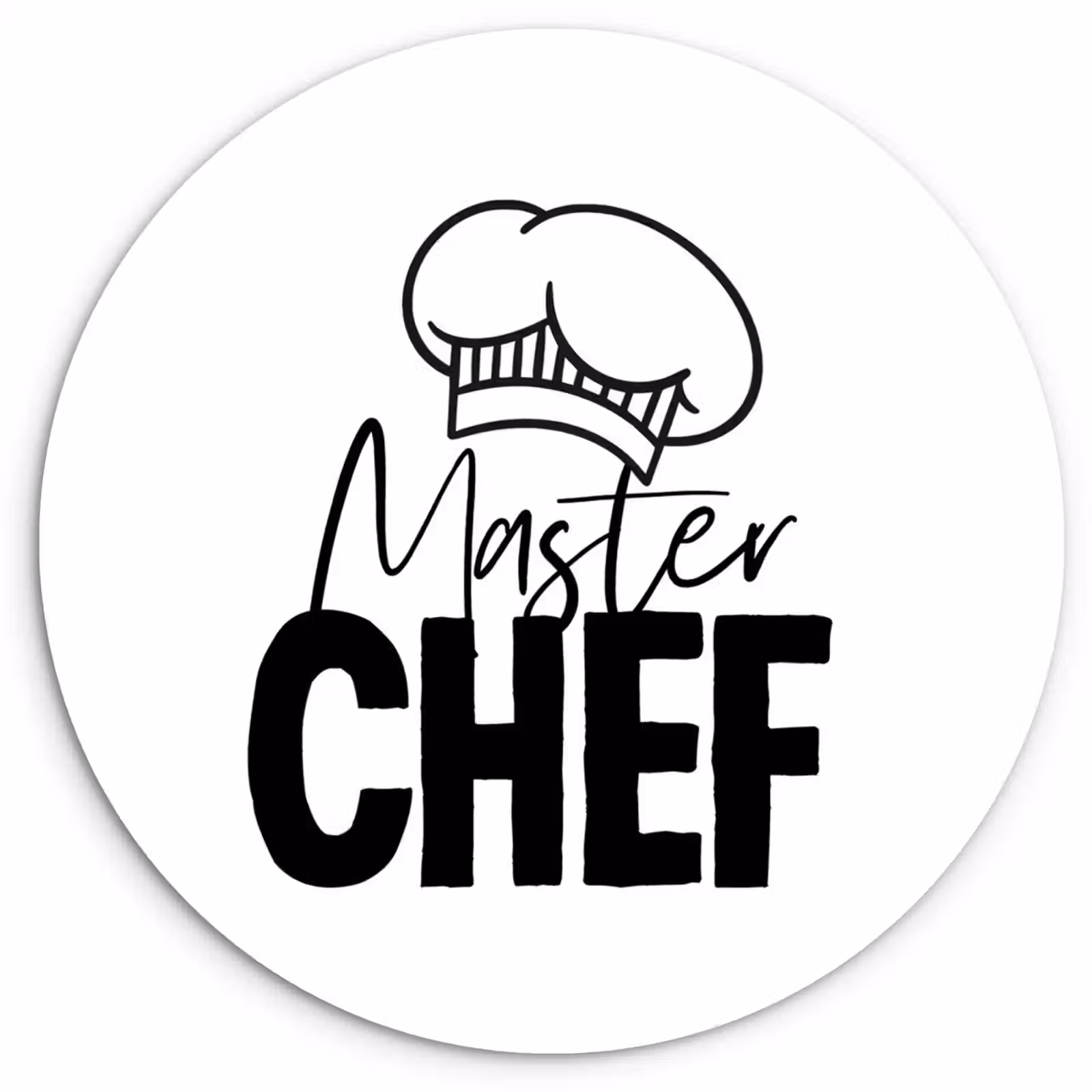 Muurcirkel - Keuken - Koken - Bakken - Chef - Master Chef - Kok - Tekst — 1