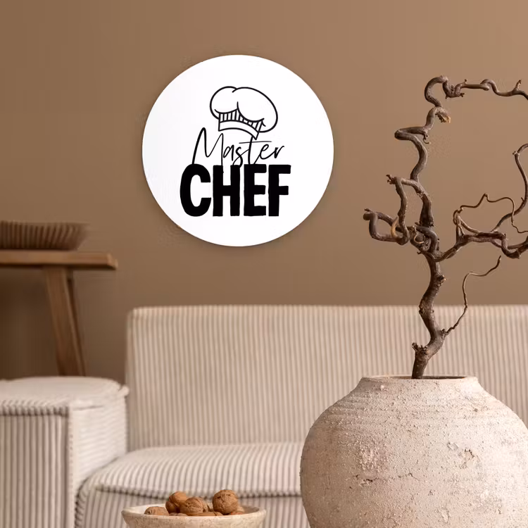 Muurcirkel - Keuken - Koken - Bakken - Chef - Master Chef - Kok - Tekst — 2