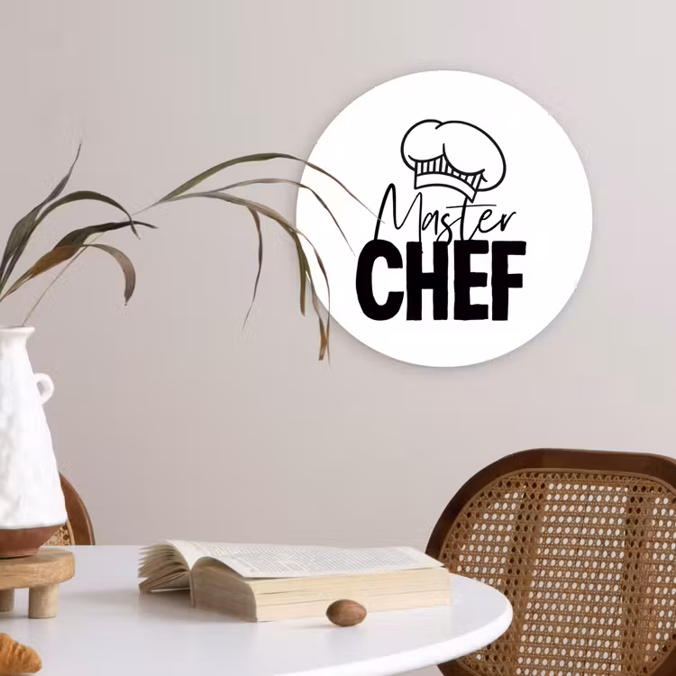 Muurcirkel - Keuken - Koken - Bakken - Chef - Master Chef - Kok - Tekst — 4