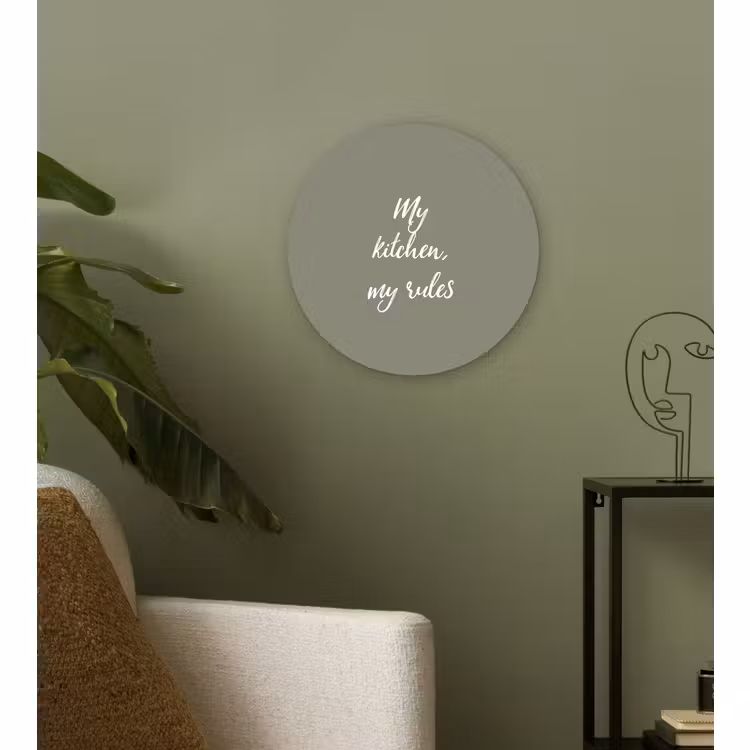 Muurcirkel - My kitchen, my rules - Spreuken - Quotes — 3