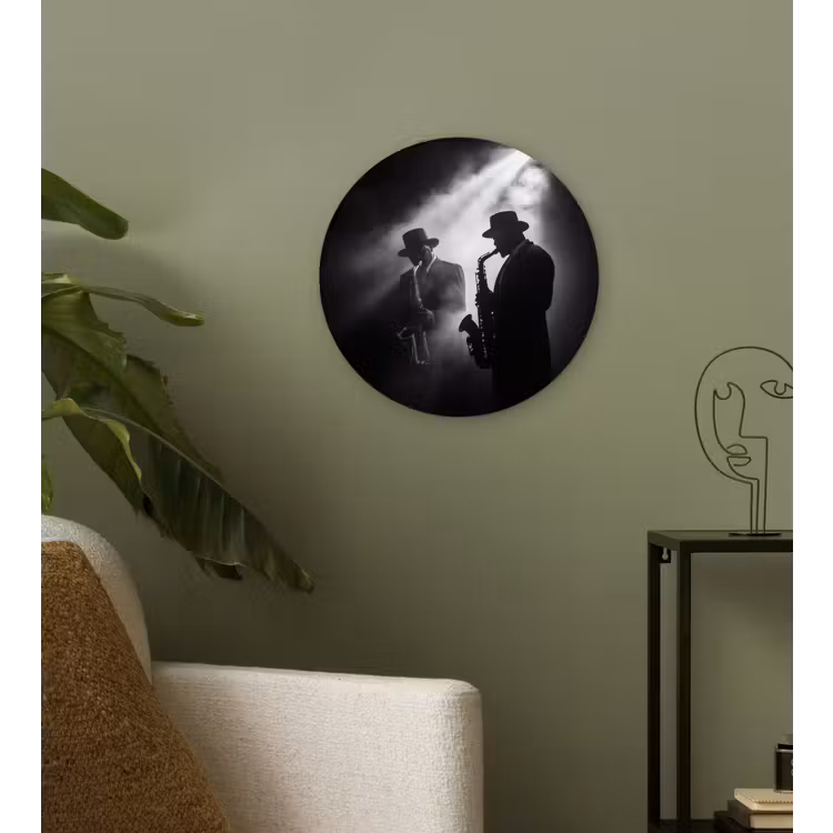 Muurcirkel - Saxofonisten - Hoeden - Rook - Licht — 3