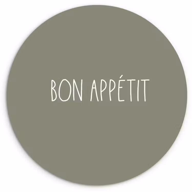 Muurcirkel - Spreuken - Bon appétit - Quotes - Eet smakelijk - Eten — 1