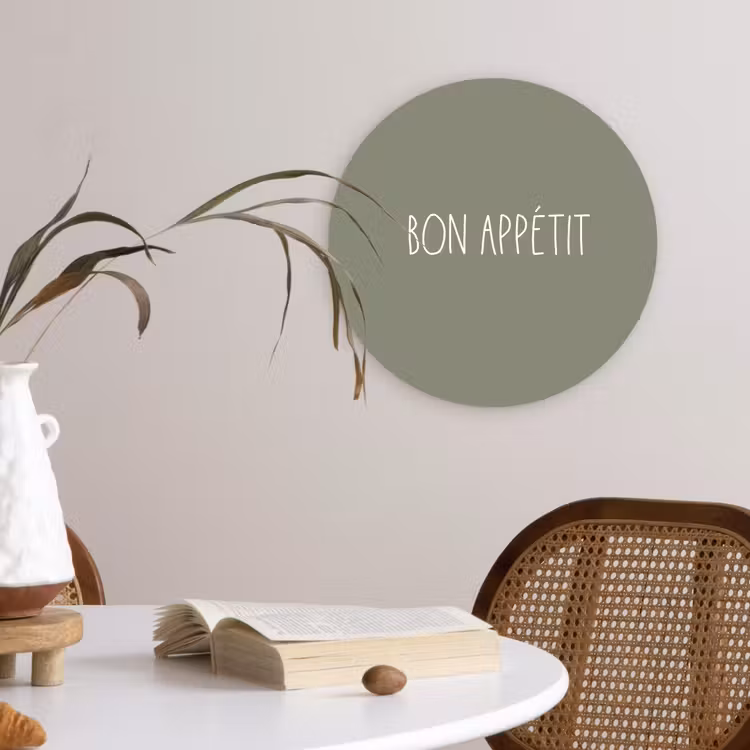 Muurcirkel - Spreuken - Bon appétit - Quotes - Eet smakelijk - Eten — 4