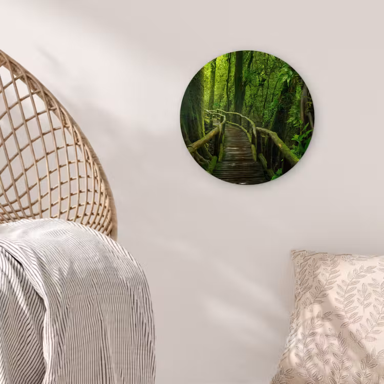 Muurcirkel - Jungle - Brug - Mos - Natuur - Tropisch — 5
