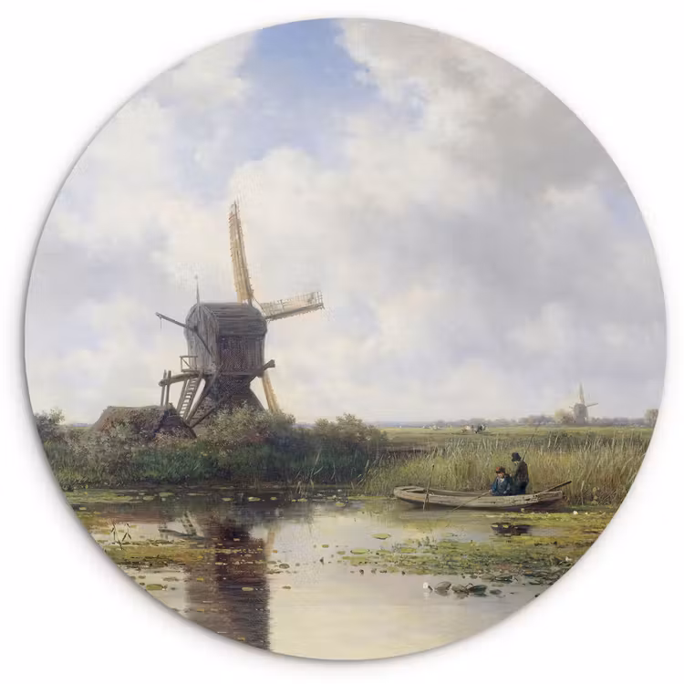 Muurcirkel - Molen - Willem Roelofs - Oude meesters - Kunst — 1