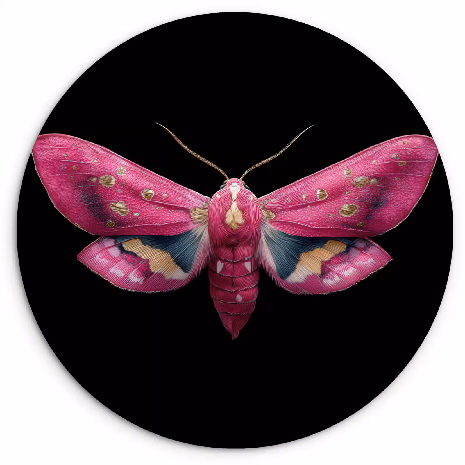 Muurcirkel - Vlinder - Roze - Nachtvlinder — 1