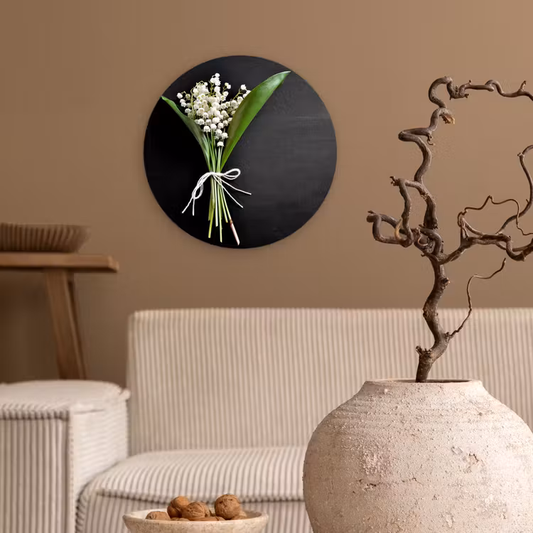Muurcirkel - Lelietjes van dalen - Bloemen - Stilleven - Flora — 2