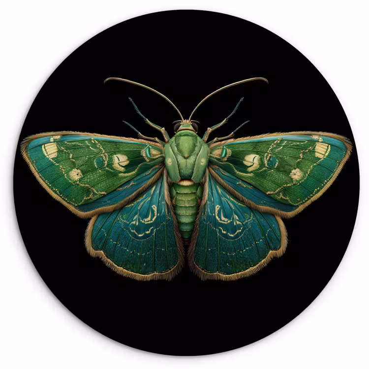 Muurcirkel - Mot - Levendig - Groen — 1