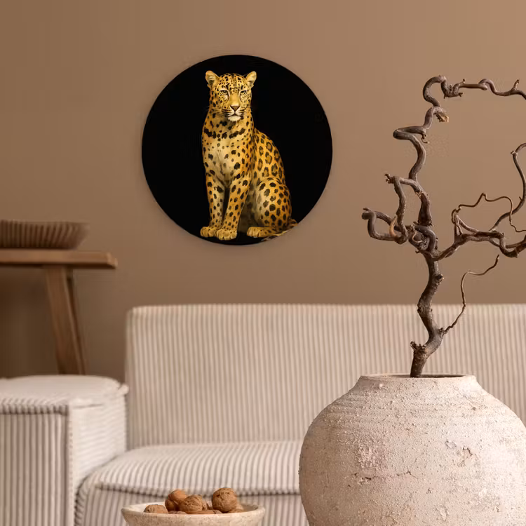 Muurcirkel - Panter - Realistisch - Bruin — 2