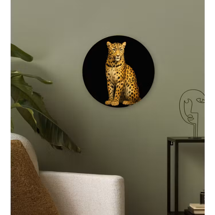 Muurcirkel - Panter - Realistisch - Bruin — 3