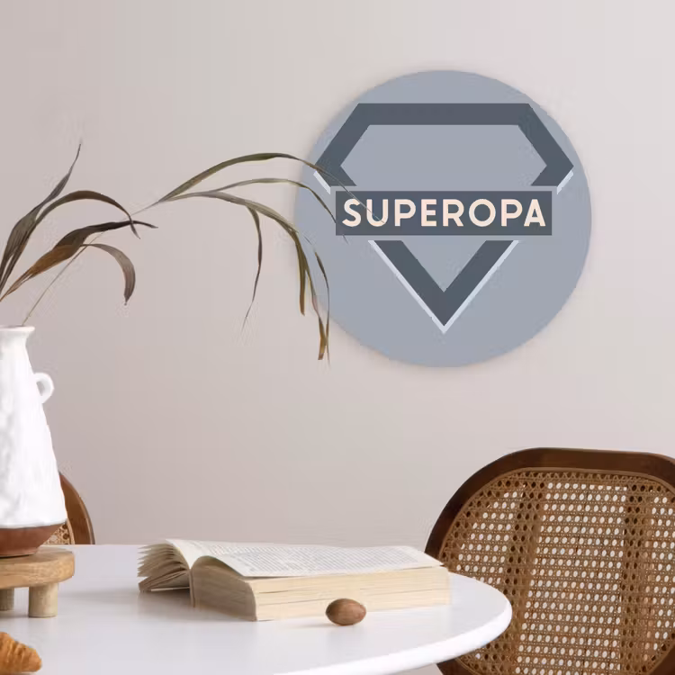 Muurcirkel - Vaderdag - Kado man - Opa - Superopa - Quote - Spreuken — 4