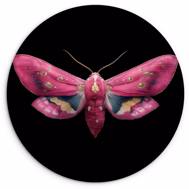 Muurcirkel - Vlinder - Roze - Nachtvlinder — 1