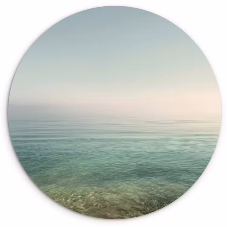 Muurcirkel - Zee - Horizon - Blauw - Mist — 1