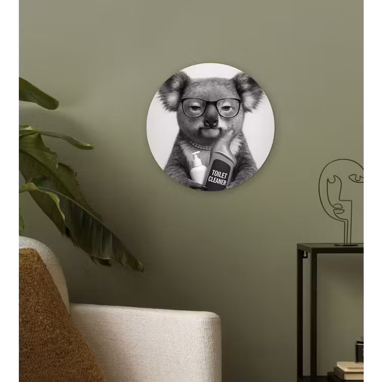 Muurcirkel - Koala - Bril - Toilet — 3