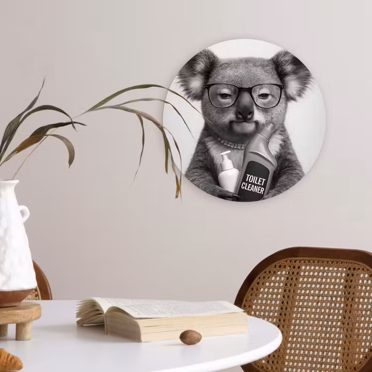 Muurcirkel - Koala - Bril - Toilet — 4