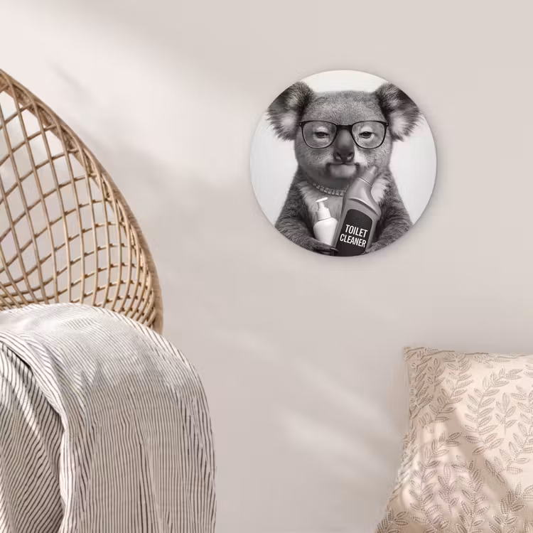 Muurcirkel - Koala - Bril - Toilet — 5