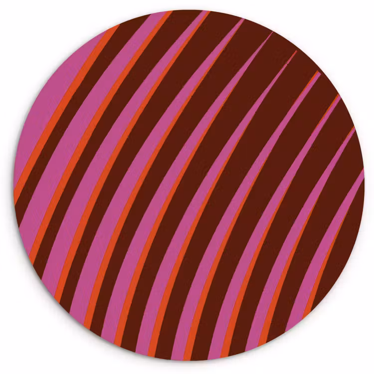 Muurcirkel - Lijnen - Rood - Beweging — 1