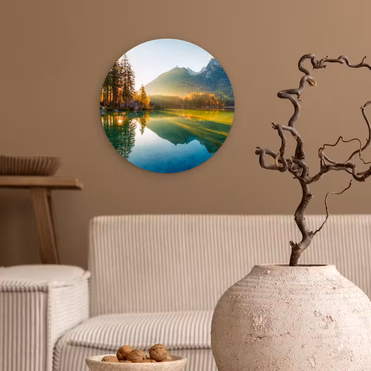 Muurcirkel - Meer - Bos - Bergen - Natuur - Zon - Landschap — 2