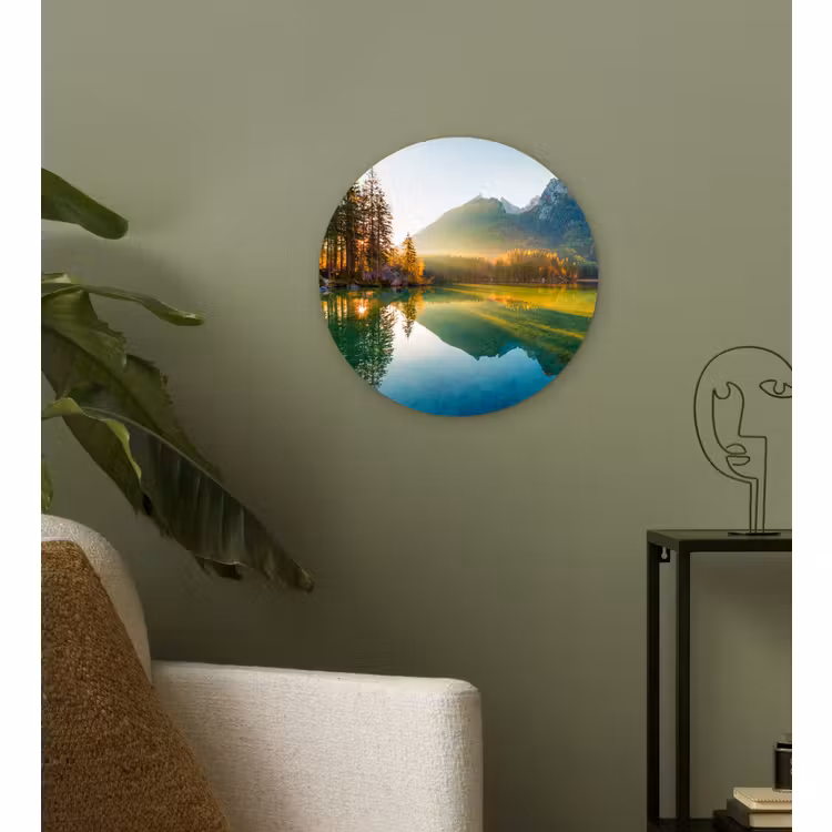 Muurcirkel - Meer - Bos - Bergen - Natuur - Zon - Landschap — 3