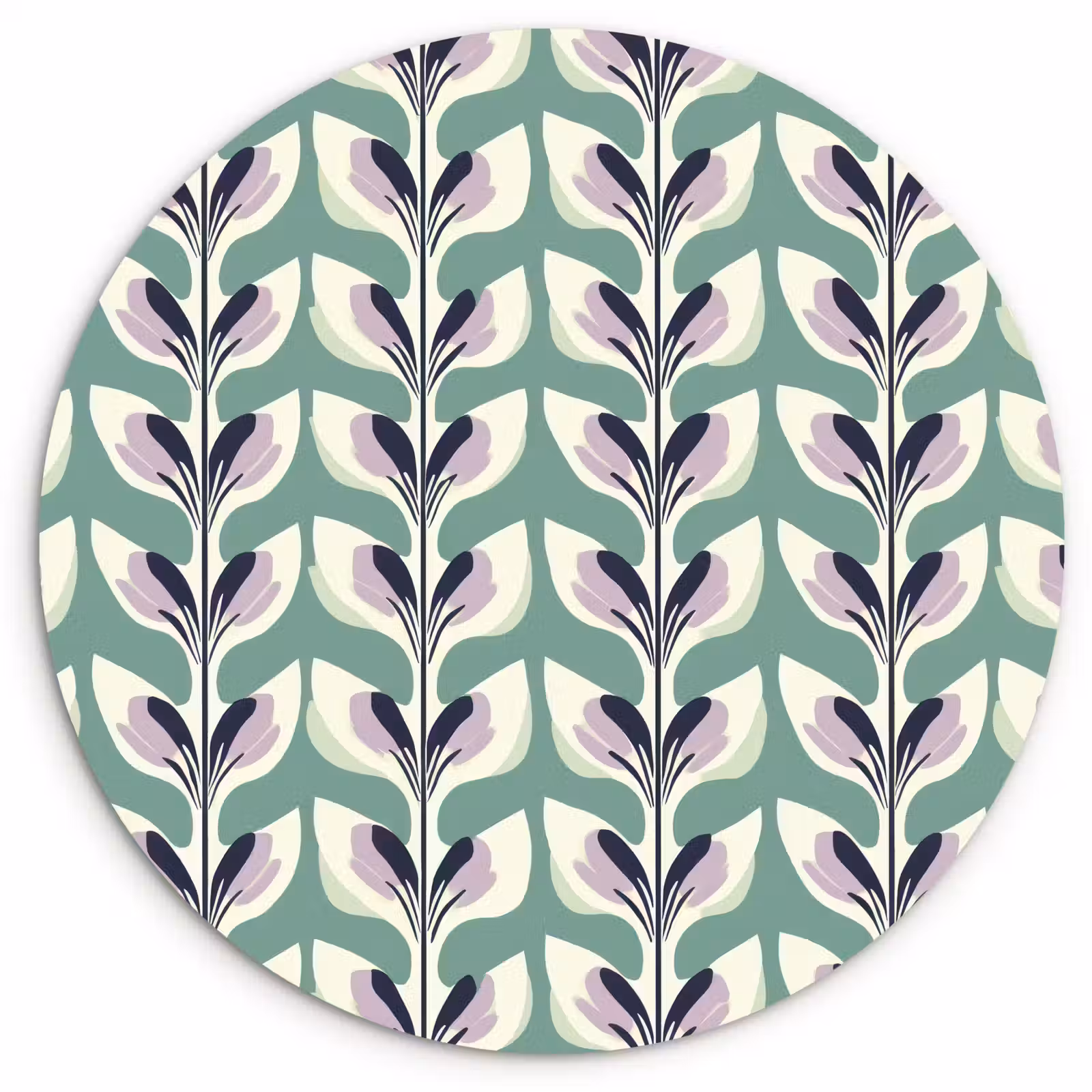 Muurcirkel - Retro - Modern - Groen — 1