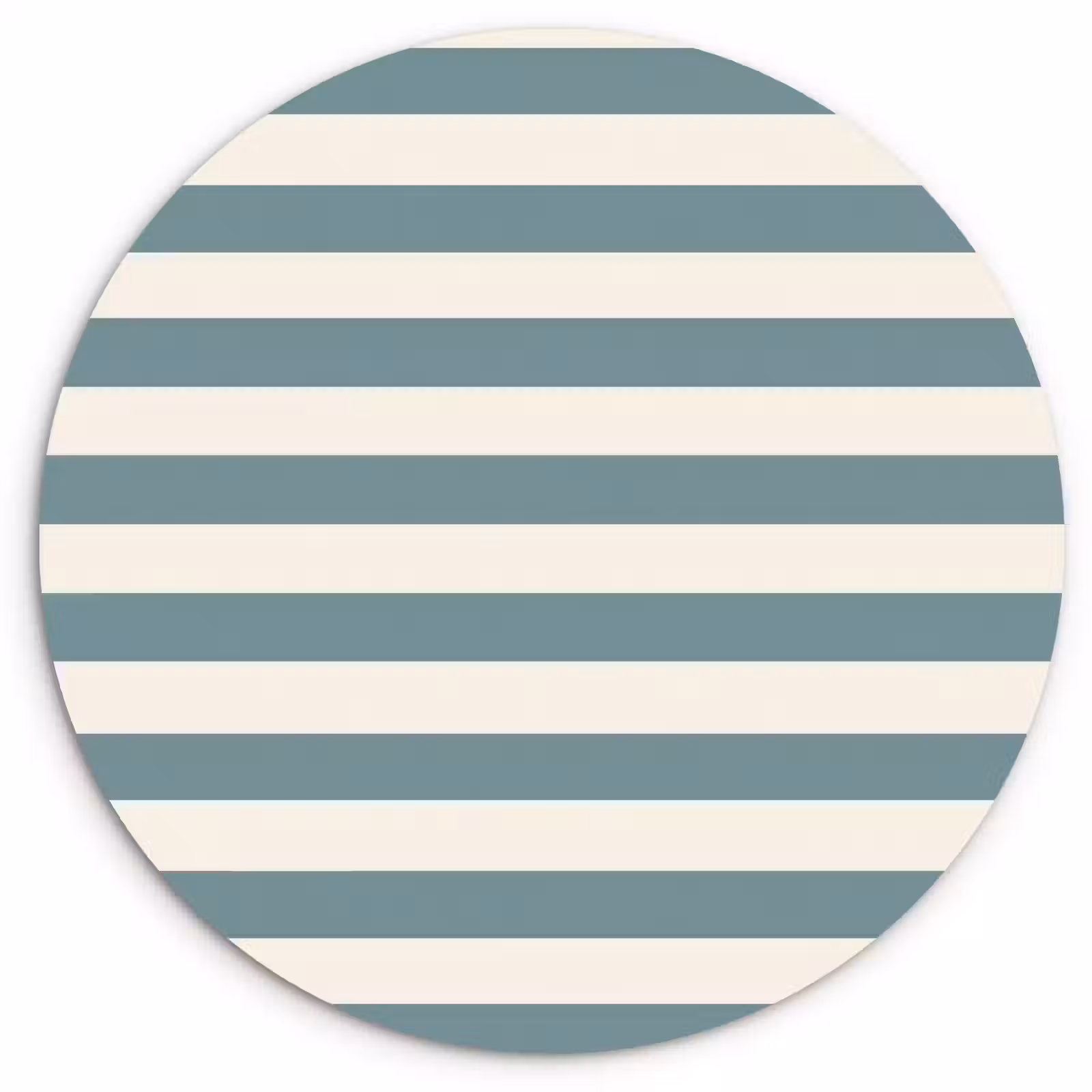 Muurcirkel - Strepen - Modern - Blauw — 1