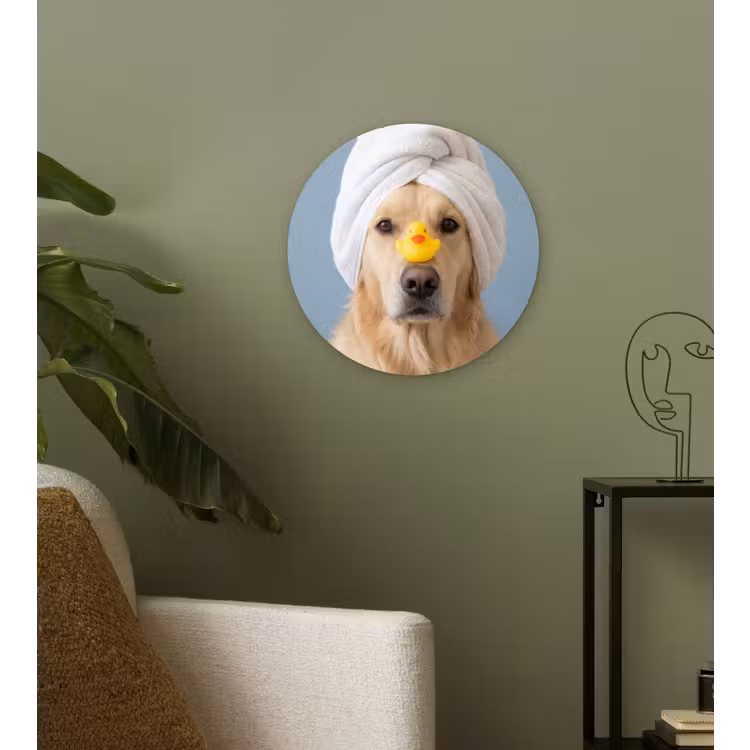 Muurcirkel - Hond - Badeend - Geel — 3